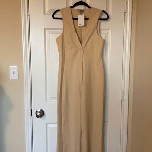 Asos - Tan Wide Leg Jumpsuit